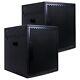 Ville Du Son Lot De 2 Subwoofers Alimentés 15 1600w Roues En Contreplaqué Carpo-15spw-paire