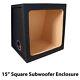 Voiture Audio Subwoofer Enclosure Square Kicker 15 Box Bass Box Mdf Black Carpet