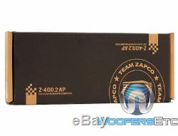Zapco Z-400.2 Ap 2 Canaux 1350w Rms Haut-parleurs Classe Caissons De Basse Ab Amplificateur Nouveaux